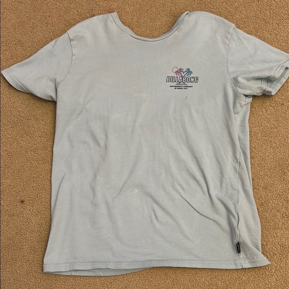 Billabong Light Gray Short Sleeve Tee